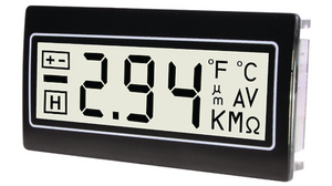 Digitální panelový měřicí přístroj 48 x 24 mm Bílá