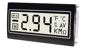 Digitální panelový měřicí přístroj 72 x 36 mm Bílá