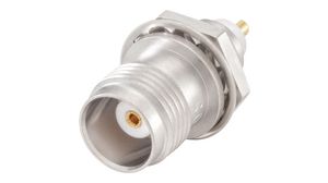 Female connector, TNC, Brass, Socket, Straight, 50Ohm, Solder Terminal