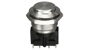 Pushbutton Switch, Vandal Proof Momentary Function 5 A 250 VAC 1NO + 1NC IP66