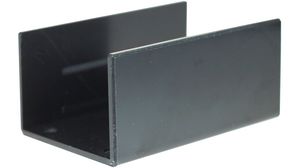 Arduino Enclosure Bottom Half, 62 x 112 x 39 mm, Black