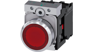 Interruttore a pulsante luminoso Funzione momentanea 1NC 500 V Lampada a LED Rosso Nessuno
