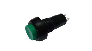 Push-Button Switch OFF-(ON) 1NO Panel Mount Black / Green