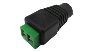 DC Power Connector, Socket, Straight, 2.1x5.5x10mm