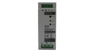 AC/DC DIN Rail Mounted Power Supply, 83%, 12V, 2.5A, 30W, Adjustable