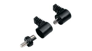 DIN Speaker Connector, Plug, Right Angle, 2 Poles