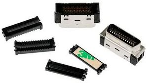 D-Sub Connector, Plug, Black, Mini Delta Ribbon 26P