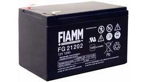 Batterie rechargeable, Plomb-Acide, 12V, 12Ah, Borne à lame, 6.3 mm