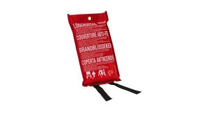 Fire Blanket, Coated Fibreglass Fabric, Red
