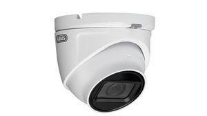 Indoor or Outdoor Camera, Fixed Dome, 30m, 98°, 2560 x 1940, Alb