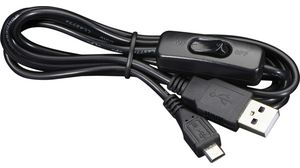 USB Power with Switch USB-A to MicroB USB