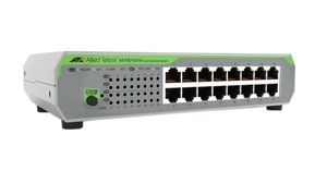 Ethernet-switch, RJ45-porter 16, 100Mbps, Uadministrert