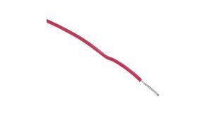 EcoWire Series Red 0.33 mm² Hook Up Wire, 22 AWG, 7/0.25 mm, 305m, MPPE Insulation