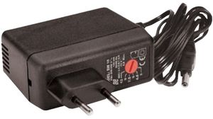 Plug-In strømforsyning SW25 Series 230V 24W Euro type C- kontakt (CEE 7/16) Utskiftbar kontakt