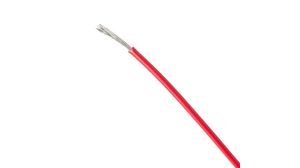 Stranded Wire PTFE 0.09mm² Silver-Plated Copper Red 2842/7 305m