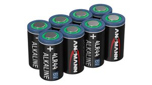Primary Battery, 6V, 4LR44, Alkaline, Pack of 8 pieces