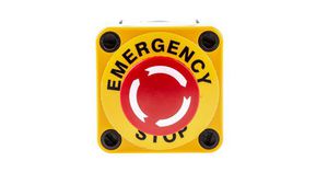 A01ES Series Twist Release Emergency Stop Push Button, Surface Mount, 1NC, IP65