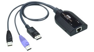 Câble adaptateur KVM USB DisplayPort pour médias virtuels