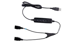 Cable with Control Module, USB-A Plug - 2x QD Plug