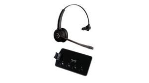NC Headset with Docking Station, Prime X3, Mono, On-Ear, Wireless / Bluetooth / USB, Black