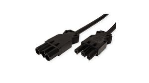 Extension Cable IP20 GST18i3 Plug - GST18i3 Socket 3m Black