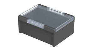 Plastic Enclosure with Clear Lid Bocube 364x284x160mm Graphite Grey Polycarbonate IP66