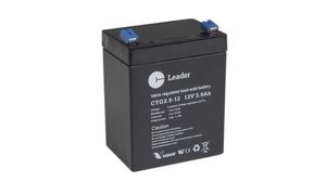 Rechargeable Battery, Lead-Acid, 12V, 2.9Ah, Blade Terminal, 4.8 mm