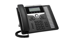 IP Telephone with Multiplatform Phone Firmware, 2x RJ45, Black