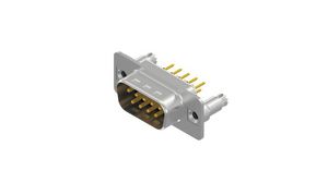 D-Sub Connector, Plug, DE-9, PCB Pins