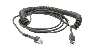 USB-A Cable, Coiled, 4.6m, GD4100-HC / GD4100 / GBT4100 / GM4100
