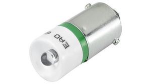 Reservelampe LED Grønn 12VAC/VDC EAO 10-serien