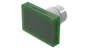 Schalterlinse, Rechteckig, Grün, Serie EAO 22
