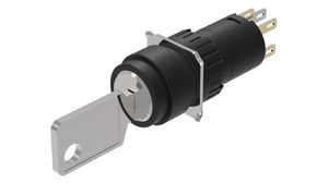 Keylock Switch Actuator, 2 Positions, 90° Latching Function Keylock Black IP65 EAO 51 Series