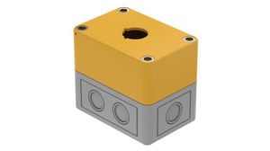 Switch Enclosure, 65x81x94mm, Grey / Yellow, EAO 04 Series