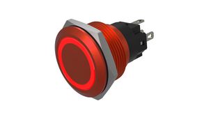 Illuminated Pushbutton Momentary Function 1CO LED Red