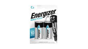 Primary Battery, Alkaline, C, 1.5V, MAX Plus, Pack of 2 pieces