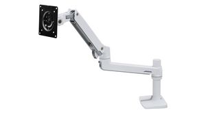 Desk Mount LCD Monitor Arm, 34", 100x100 / 75x75, 11.3kg, White