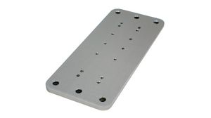 Monteringsplate med veggspor, Sølv, Egnet for Monteringer i LX-, 400-, 200- og 100-serien, 231mm, Sølv