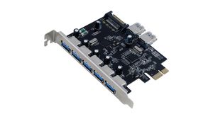 Schnittstellen-Karte, PCI-E x1, 5x USB-A, USB 3.0
