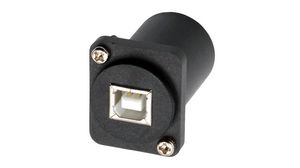 Adapter przelotowy, typ D, Gniazdo USB-B 2.0 - Gniazdo USB-A 2.0