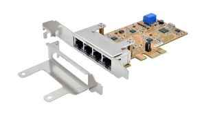 Síťová karta PCIe se 4 čipovými sadami Realtek RTL8153B pro gigabitový Ethernet