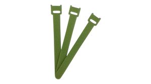 Hook and Loop Cable Tie 150 x 13mm Fabric / Polyamide Green