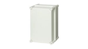 Plastic Enclosure, Hinged Cover , Solid, 190x130x280mm, Light Grey, Polycarbonate, IP65