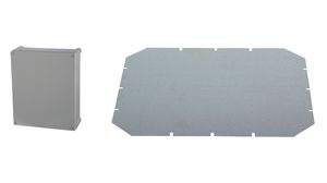 Plastic Enclosure + Mounting Plate Bundle Tempo 289x344x117mm Grey ABS IP65