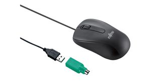 Wired Mouse M530 1200dpi Laser Ambidextrous Black