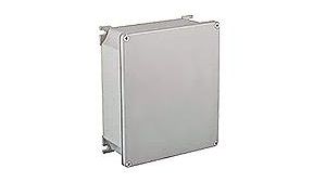 GWconnect Enclosure Die-cast Aluminum S-8000 Series External Mounting Flanges 252 x 215 x 91mm Grey RAL 9006