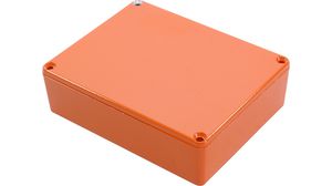Die Cast Stomp Box 1590 145.2x121.2x39.3mm Die-Cast Aluminium Orange IP54