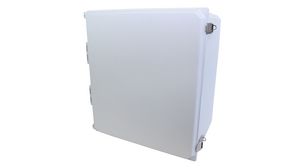 Type 4X Junction Box with Solid Snap Latch Cover, 420x257x465mm, Polyester, Grey