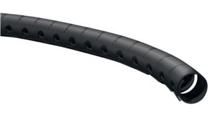 Cable Cover, 42mm, Polypropylene, Black, 15m