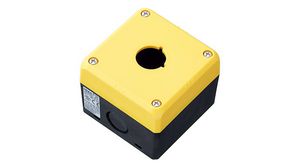 Switch Enclosure, 1 Mounting Hole, Yellow, IDEC HW/XW Series